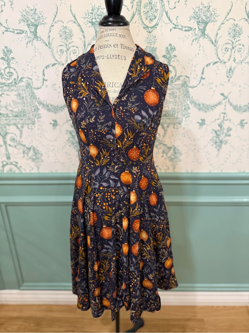 Miss Lulo “Jani” Christmas Ornaments Dress - Vintage Inspired